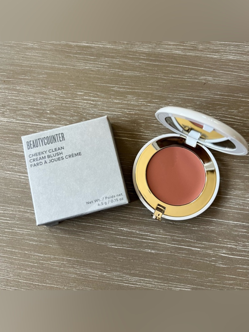 Beautycounter Cheeky Clean Cream Blush in Chai Full Size 0.15 oz - Picture 2 of 9
